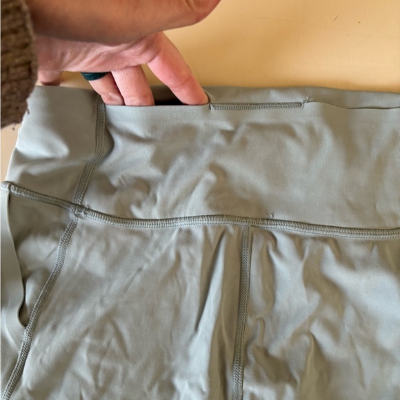 Janji Light Gray-Green Running Shorts - Picture 6 of 7